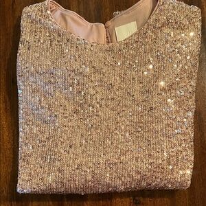 H&M Pink Sequin Top